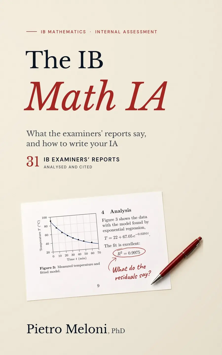Cover of The IB Math IA by Pietro Meloni